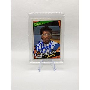 ERIC DICKERSON Rookie Auto 1984 Rookie Card #280 RC Rams